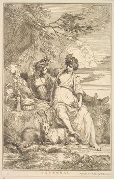 Pastoral (from Fifteen Etchings Dedicated to Sir Joshua Reynolds), December 8, 1778. Creator: John Hamilton Mortimer.