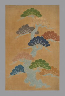 Fragment (From a Noh Costume), Japan, Edo period (1615-1868), 17th century. Creator: Unknown.