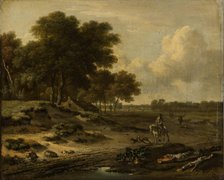 Landscape with Rider, 1670. Creator: Jan Wijnants.