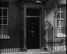 Front Door of 10 Downing Street, 1936. Creator: British Pathe Ltd.