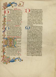 Decorated Initial G; Missal, between about 1389 and 1400. Creator: Master of the Brussels Initials.