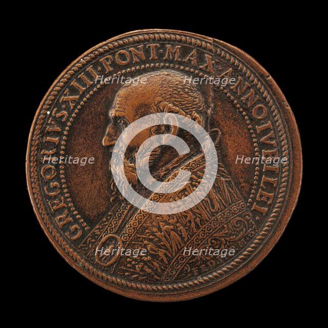 Gregory XIII (Ugo Buoncompagni, 1502-1585), Pope 1572 [obverse], 1575. Creator: Gian Federigo Bonzagna.