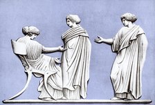 'Penelope and Maidens', Wedgwood plaque, 18th century, (c1920). Artist: Unknown