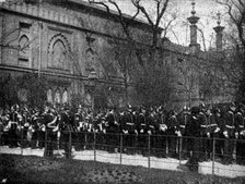 The Volunteer Manoeuvres at Brighton: Church Parade at the Dome, 1895. Creator: Symmons & Thiele.