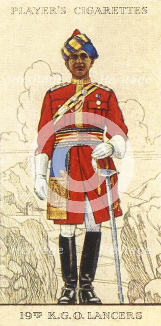'19th K.G.O. Lancers', 1936. Creator: Unknown.