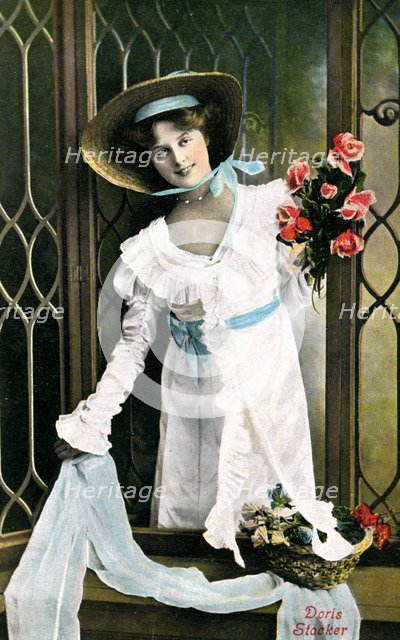 Doris Stocker, actress, early 20th century.Artist: Bassano Studio