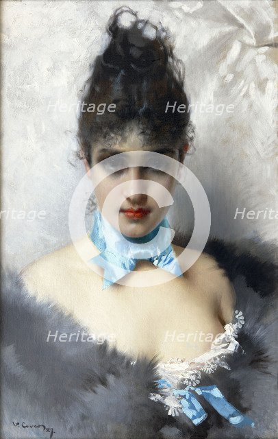 Portrait of an elegant Lady, 1887.