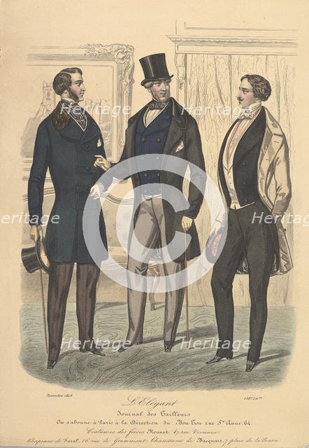 L'Elegant from Journal des Tailleurs, 1848. Creator: Unknown.