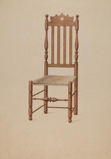 Heart and Crown Chair, c. 1936. Creator: Howard Weld.