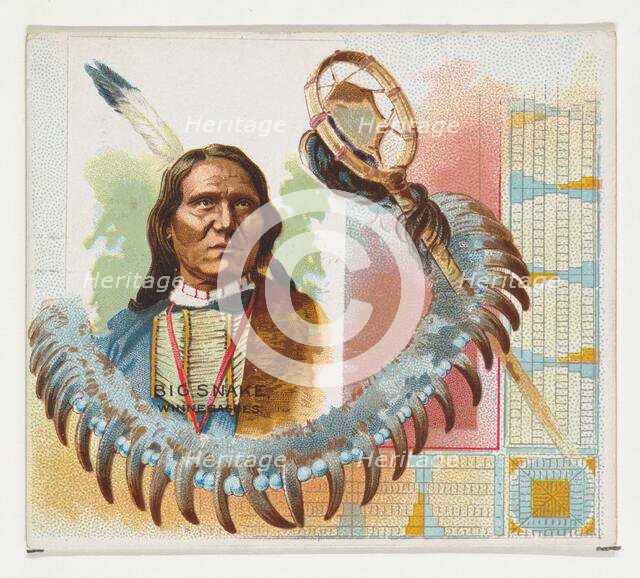 Big Snake, Winnebagoes, from the American Indian Chiefs series (N36) for Allen & Ginter Ci..., 1888. Creator: Allen & Ginter.