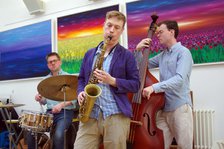 Sam Braysher Quartet, Clocktower Cafe Jazz Club, Croydon, London, March 2025. Creator: Brian O'Connor.