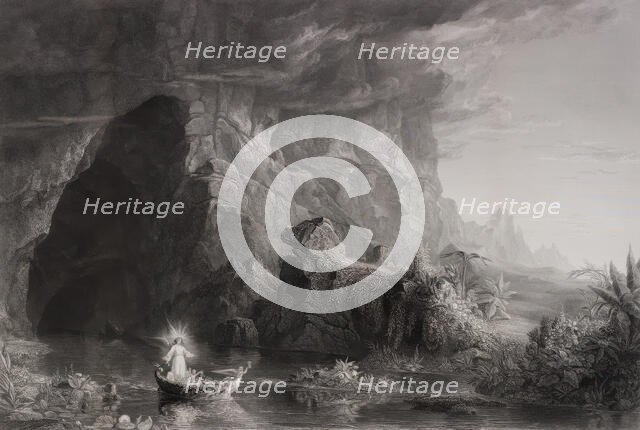 The Voyage of Life: Childhood, 1855. Creator: James Smillie.