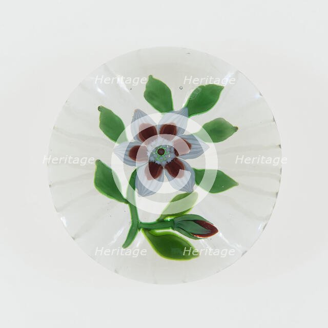 Paperweight, Baccarat, c. 1845-60. Creator: Baccarat Glasshouse.