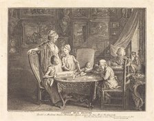 Cabinet d'un Peintre, 1771. Creator: Daniel Nikolaus Chodowiecki.