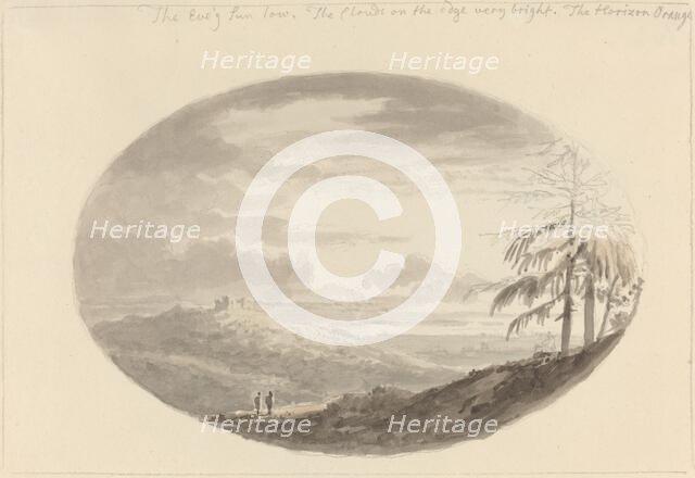 Sunset over the Valley. Creator: Anthony Devis.