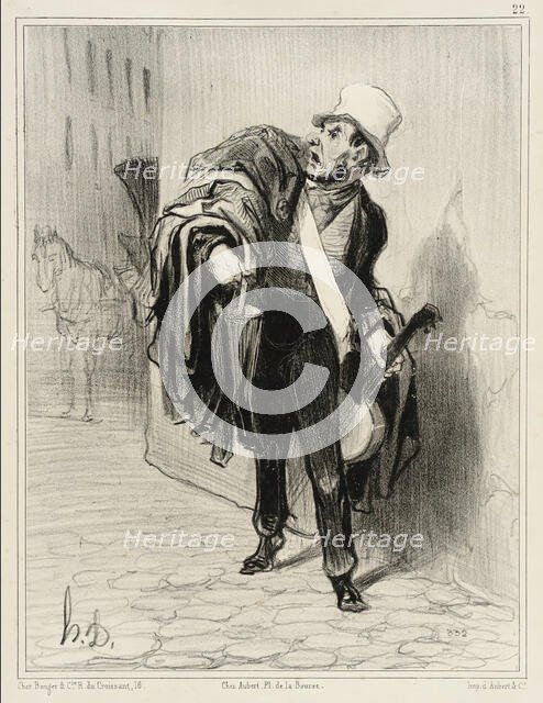 Le Marchand d'habits, 1842. Creator: Honore Daumier.