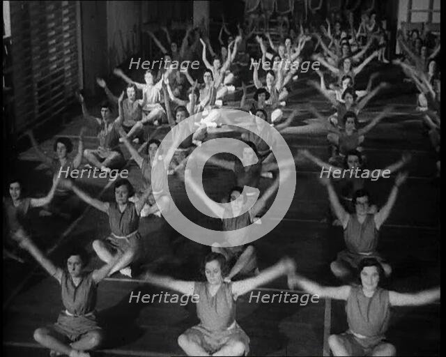 Women Exercising, 1933. Creator: British Pathe Ltd.