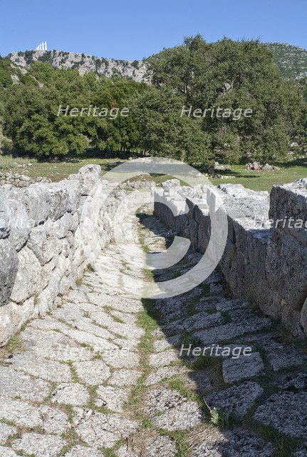 A street in Kassope, Greece. Artist: Samuel Magal