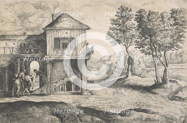 The good Samaritan,  Mid 17th century. Creator: Lucas van Uden.