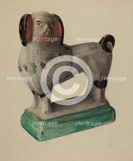 Pa. German Prince Charles Spaniel, c. 1937. Creator: Mina Lowry.