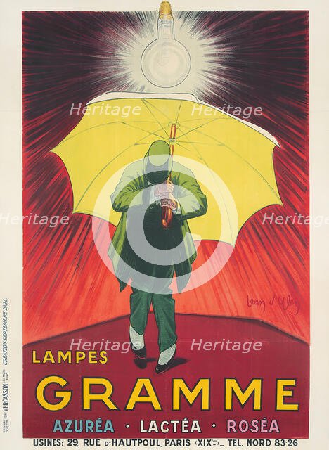 Lampes Gramme , 1924. Creator: D'Ylen, Jean (1886-1938).