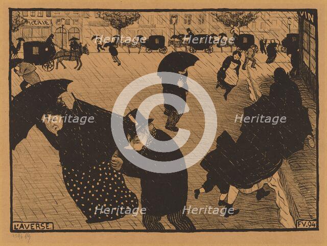 L'Averse (The Shower), 1894. Creator: Félix Vallotton.