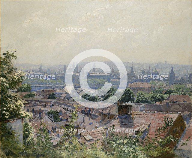 View of Prague, c. 1910.