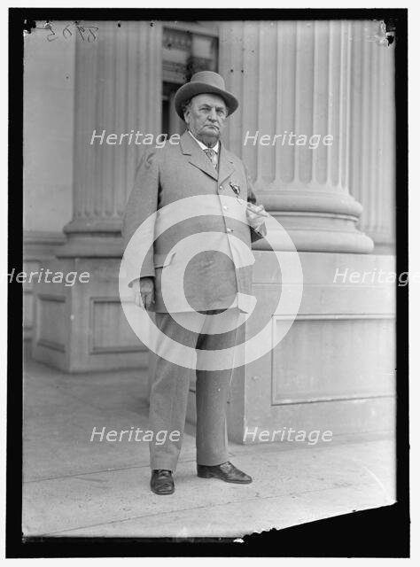 John Hollis Bankhead, Represetative from Alabama, between 1916 and 1918. Creator: Harris & Ewing.