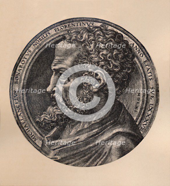 Michelangelo Buonarroti, Italian artist and architect, c16th century (1894). Artist: Unknown.