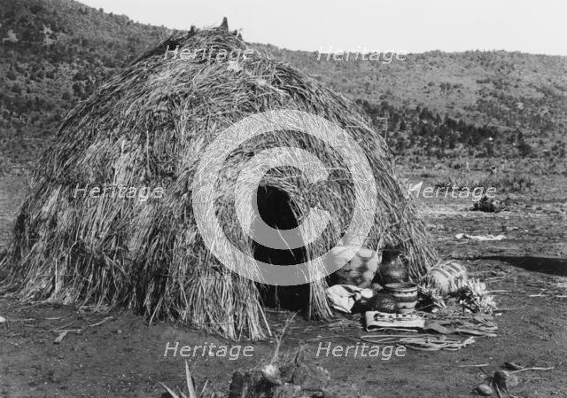 Apache Wickiup(?), c1903. Creator: Edward Sheriff Curtis.