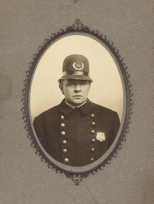 Portrait of policeman, about 1882. Creator: Charles F Fudge.