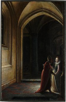 Esther and Mordecai, 1616. Creator: Hendrik van Steenwyck II.