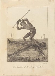The Execution of Breaking on the Rack, 1793. Creator: William Blake.
