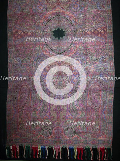 Shawl, Norwich, 1860s. Creator: Clabburn, Sons and Crisp.