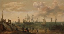 Ships off a Coast, 1628. Creator: Adam Willaerts.