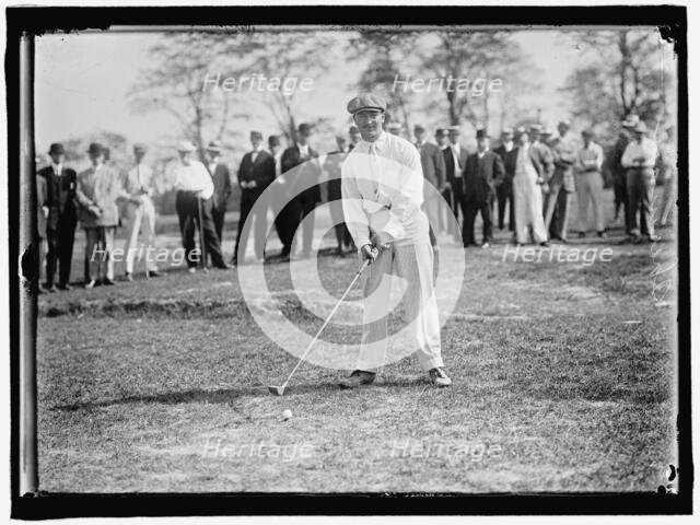 Sherman Playing Golf, between 1909 and 1914. Creator: Harris & Ewing.