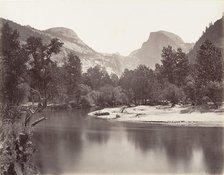 North and South Dome, Yosemite, ca. 1872, printed ca. 1876. Creator: Attributed to Carleton E. Watkins.