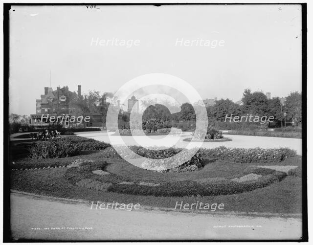 The Park at Pullman, Ill's., between 1890 and 1901. Creator: Unknown.