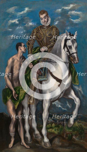 Saint Martin and the Beggar, 1597/1600. Creator: El Greco.