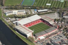 City Ground, home of Nottingham Forest Football Club, Nottinghamshire, 2021. Creator: Damian Grady.