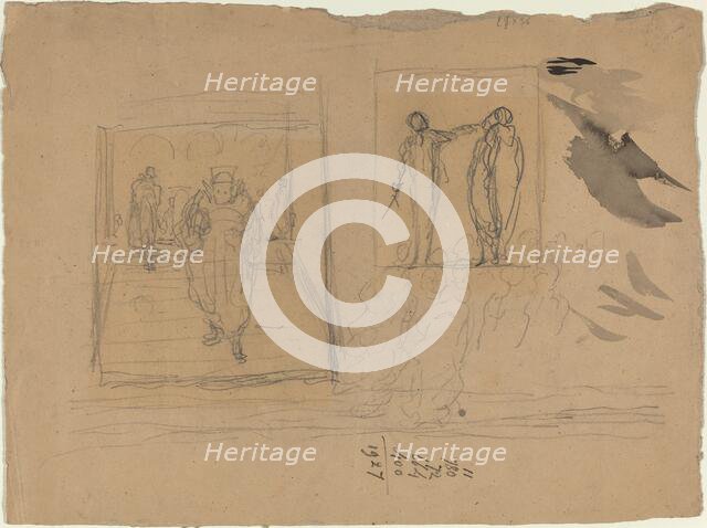 Scene in a Palace of Justice. Creator: Honore Daumier.