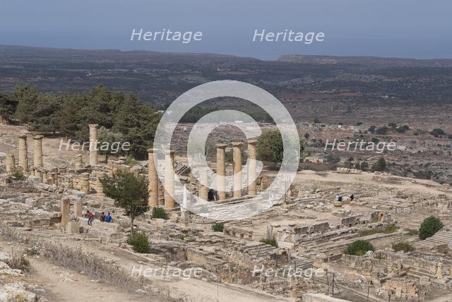 Libya, Cyrene, Sanctuary of Apollo, Temple of Apollo, 2007. Creator: Ethel Davies.
