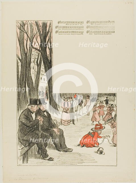 Song of the Poor Old Men, published November 3, 1893. Creator: Theophile Alexandre Steinlen.