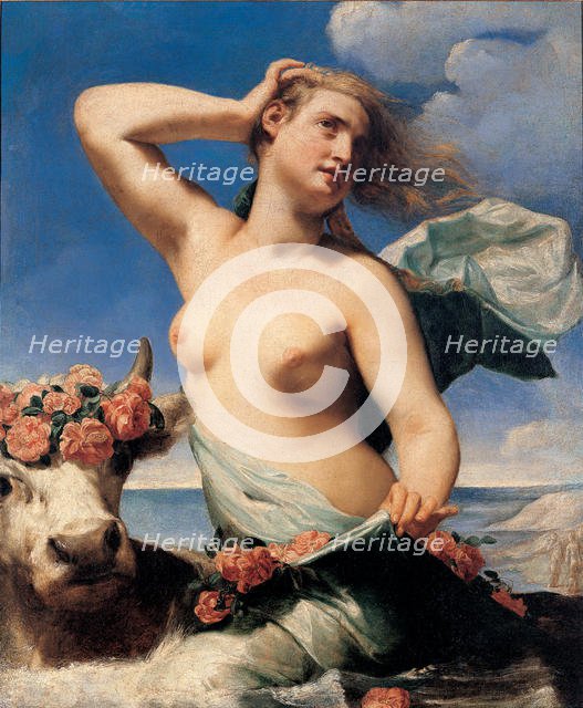 The Rape of Europa, c. 1650. Creator: Canlassi (Called Cagnacci), Guido (Guidobaldo) (1601-1663).