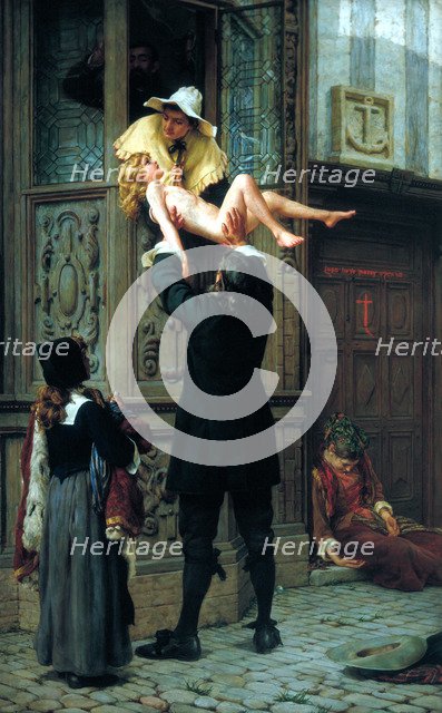 'Rescued from the Plague', 1898. Artist: Francis William Topham