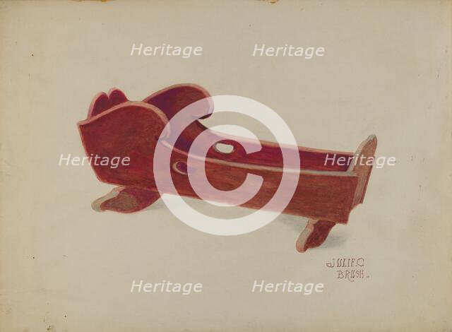 Doll Cradle, c. 1936. Creator: Julie C Brush.