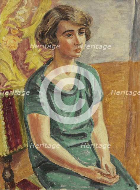 The artist Greta Knutson. Creator: Birger Simonsson.