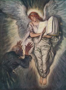 'And When The Angel Showed Him The Names Of Those Whom Love Of God Had Blest', 1916, (1917). Artist: Edmund Joseph Sullivan.