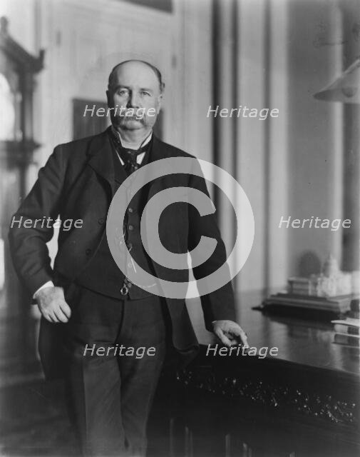 Garrett A. Hobart, three-quarter length portrait, standing, facing front, between 1897 and 1899. Creator: Frances Benjamin Johnston.