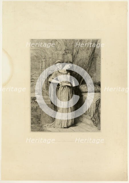 If I Do Die Before Thee, plate eight from Othello, 1844. Creator: Theodore Chasseriau.